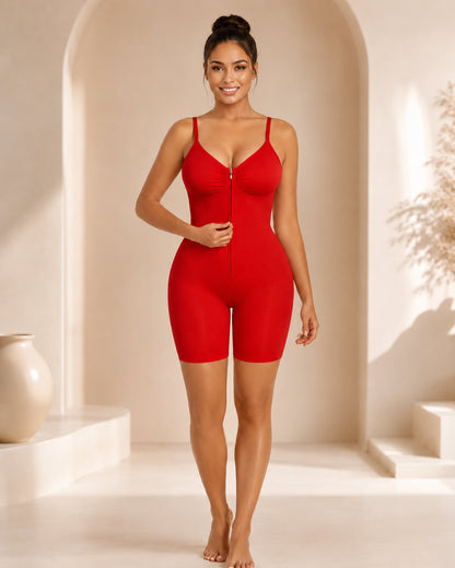 Lina™ Zip-Front Shapewear Bodysuit — Smooths, Shapes & Supports All Day