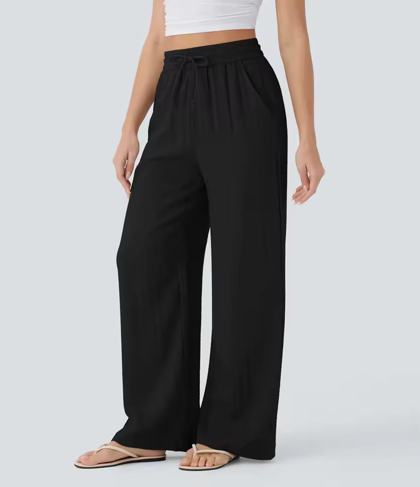 Lina™ High-Waisted Wide Leg Trousers
