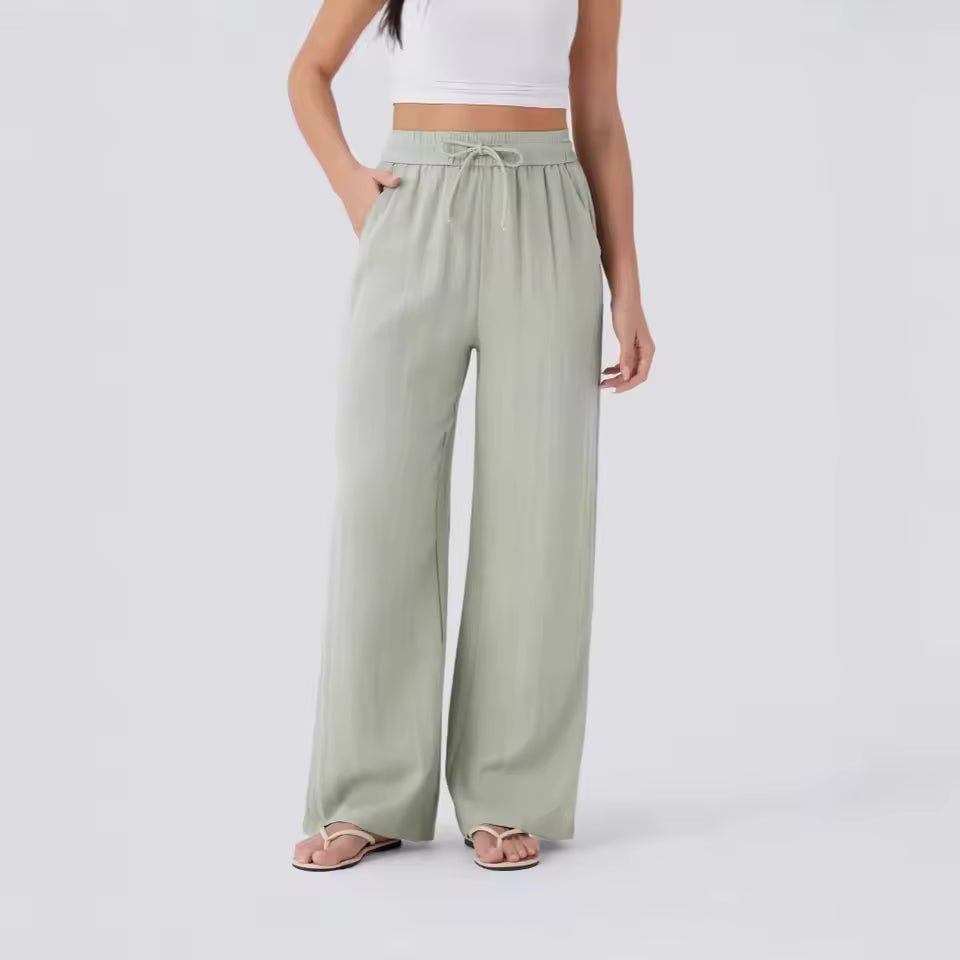 Lina™ High-Waisted Wide Leg Trousers